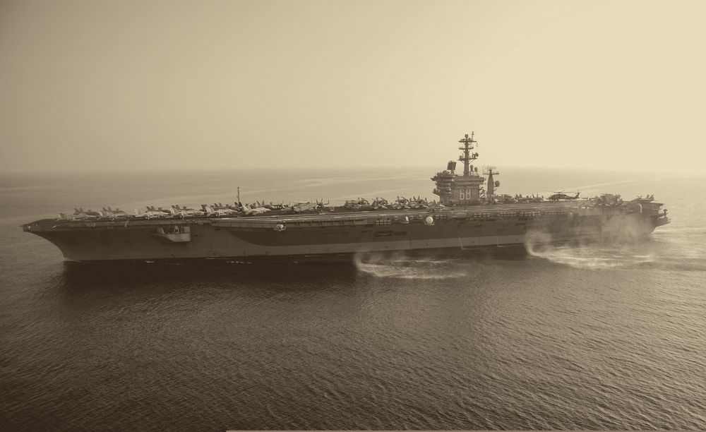 The US aircraft carrier USS Nimitz in the Gulf, 2013 (file photo).