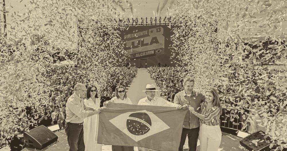 Lula (in white hat) at the launch of his campaign, 16 August 2026 (file photo).